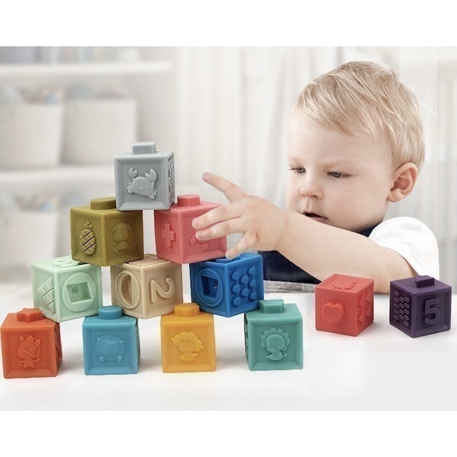 Leleoncare  6 Pcs Soft Building Blocks