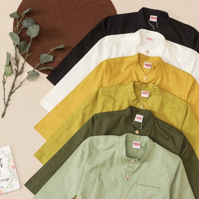 MINI COTTONS Kemeja Koko Anak Lengan Panjang 4