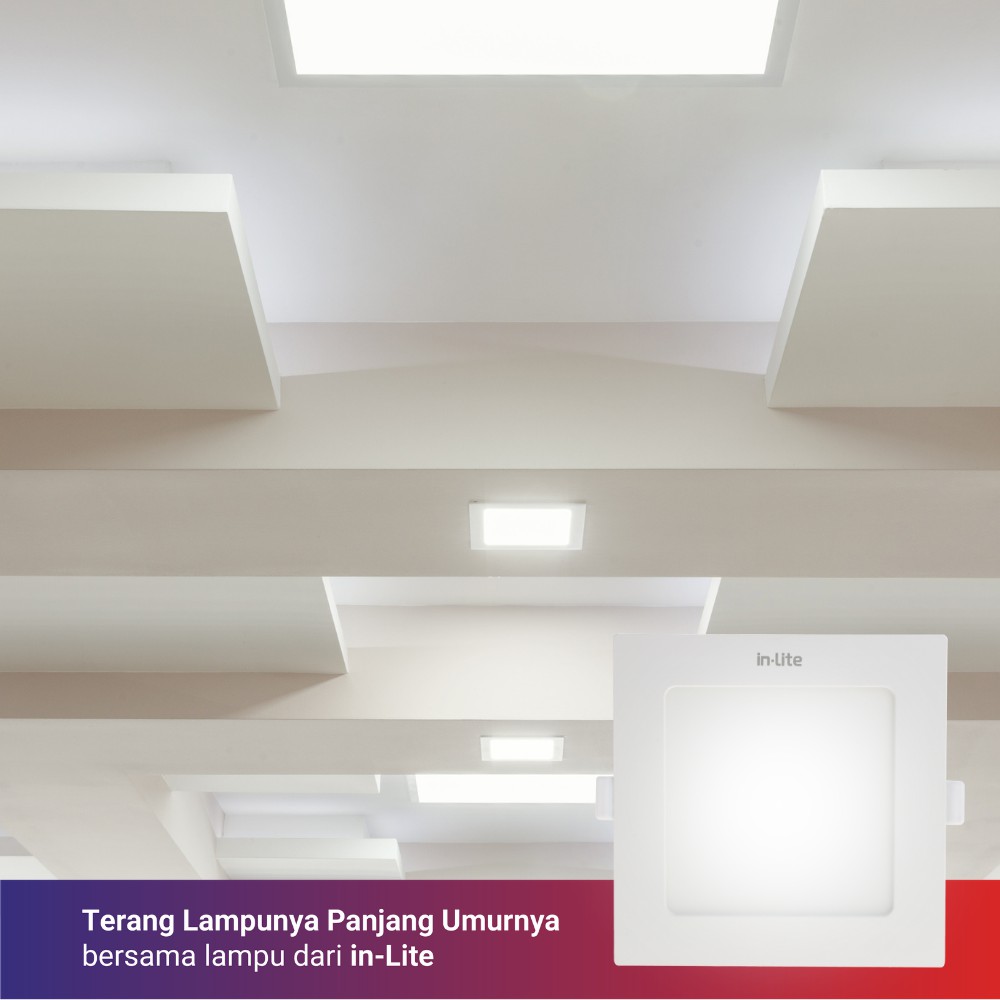 Suryamas Lumisindo Dwidaya In-Lite LED Panel Inbow 12W Kotak INPS628S
