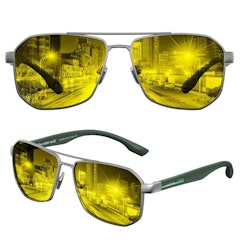 Luenx Kacamata Hitam Aviator