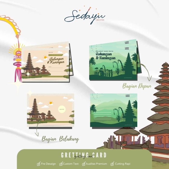 Greeting Card Balinese Series 1