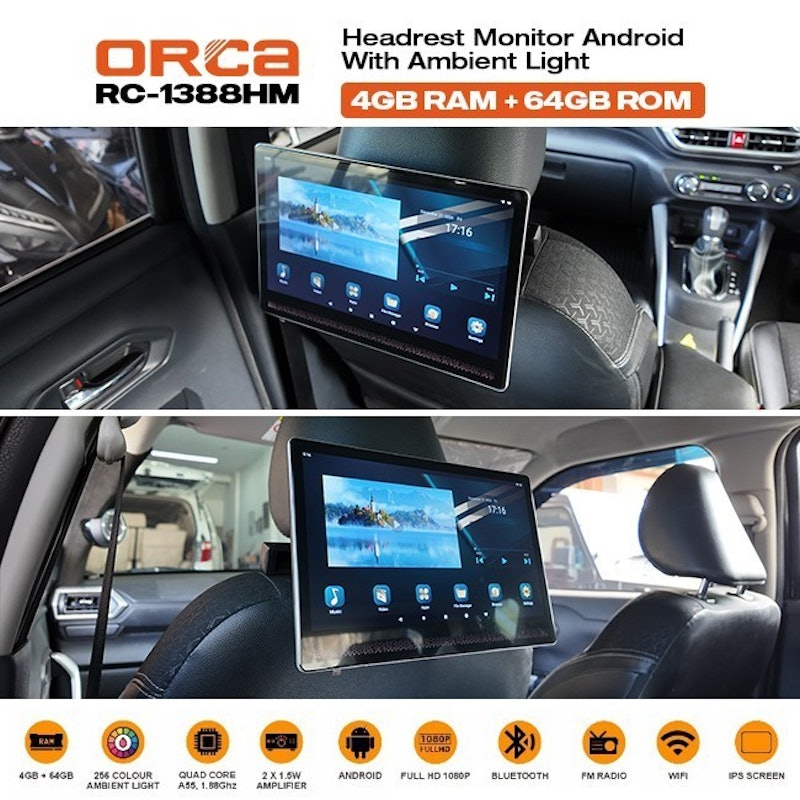 ORCA Headrest Monitor Android 11 Inch 4