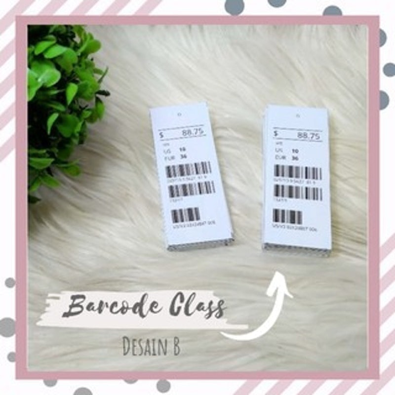 Hang Tag Baju Barcode Class 2