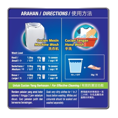  Kuat Harimau Detergent Powder Lemon 3