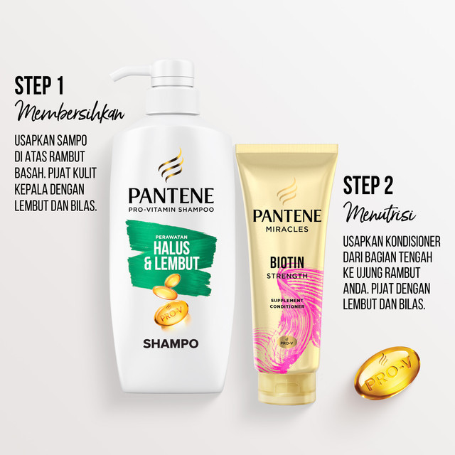 Procter & Gamble Pantene Pro-Vitamin Shampoo Perawatan Halus & Lembut
