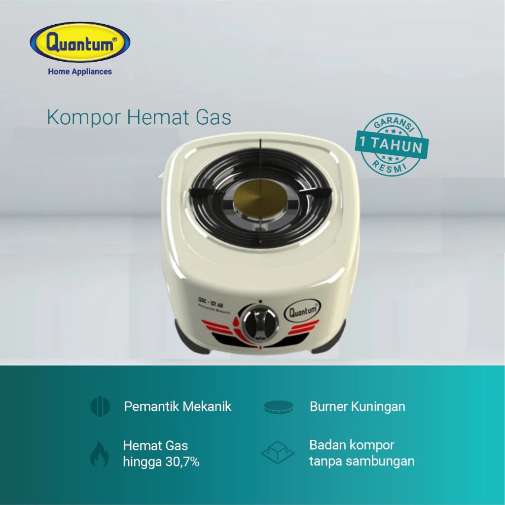 Nawasena Sentosa Utama Quantum Kompor Gas 1 Tungku QGC - 101 AB