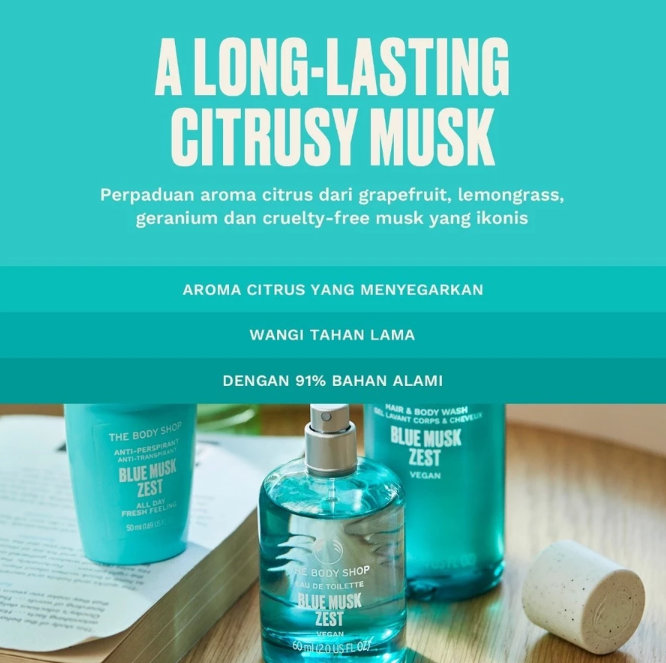 The Body Shop International The Body Shop® Blue Musk Zest Eau De Toilette