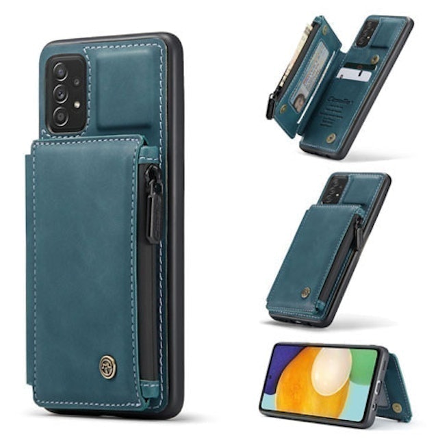 Zipper Leather Wallet Case with RFID Blocking  ｜ Samsung Galaxy A52 5G 