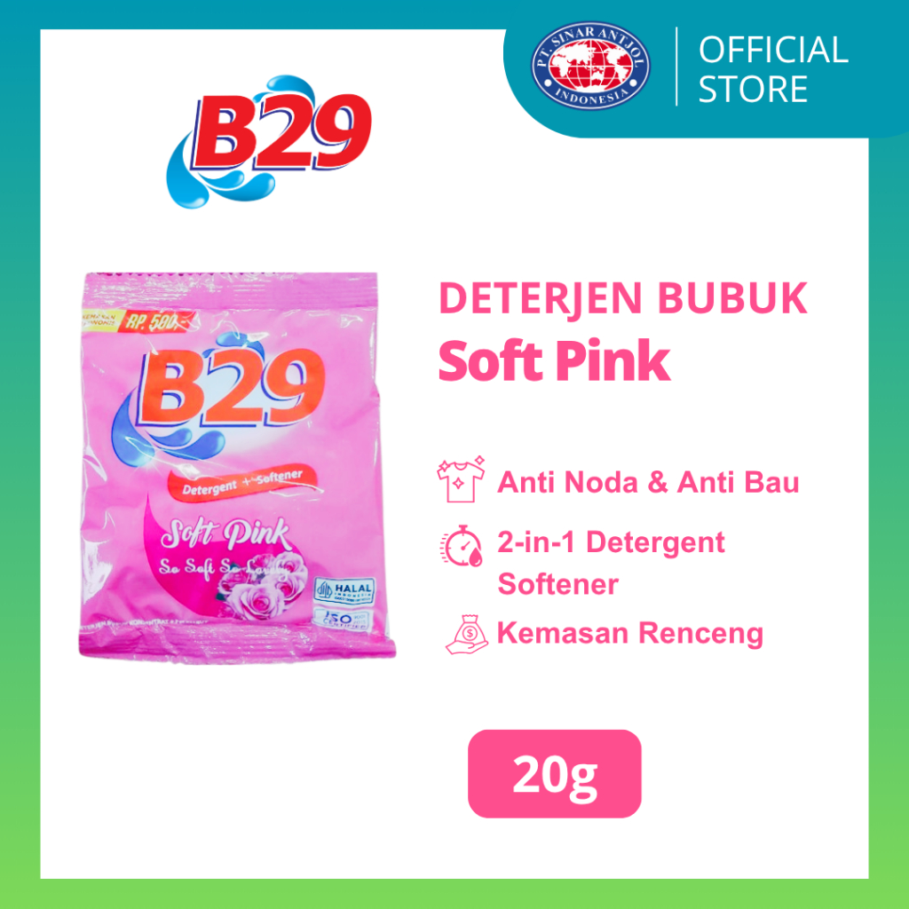 B29 Deterjen + Softener Soft Pink 3