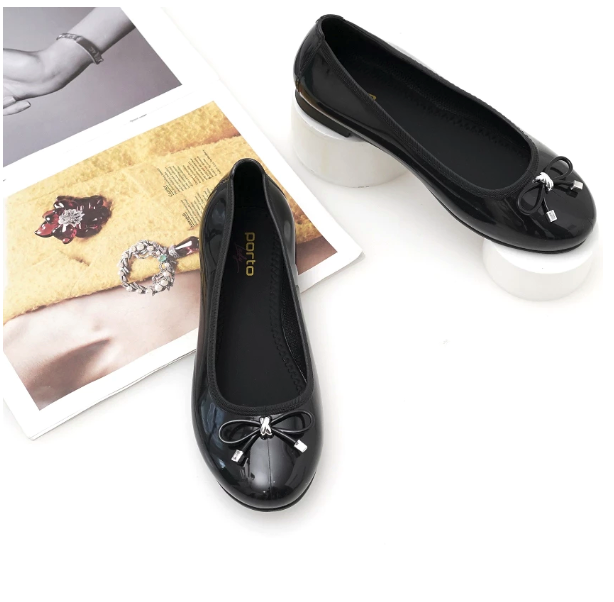 Porto Indonesia Sejahtera Porto Flatshoes Wanita LSA-1 Hitam
