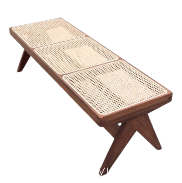 Bench Kayu Jati Mix Rotan