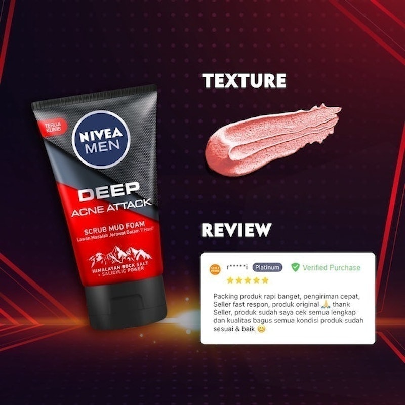 Nivea Men Deep Acne Attack Facial Wash 2
