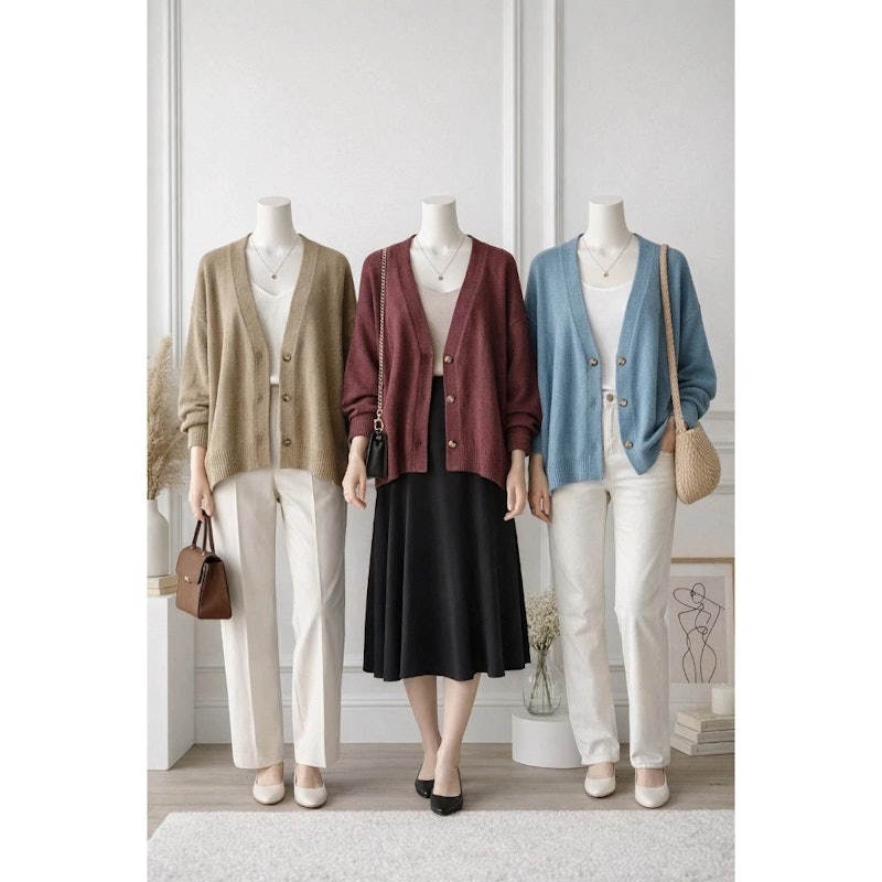 Dailyofprincess Kahiyang Cardigan Wanita Oversize Rajut Katun 2