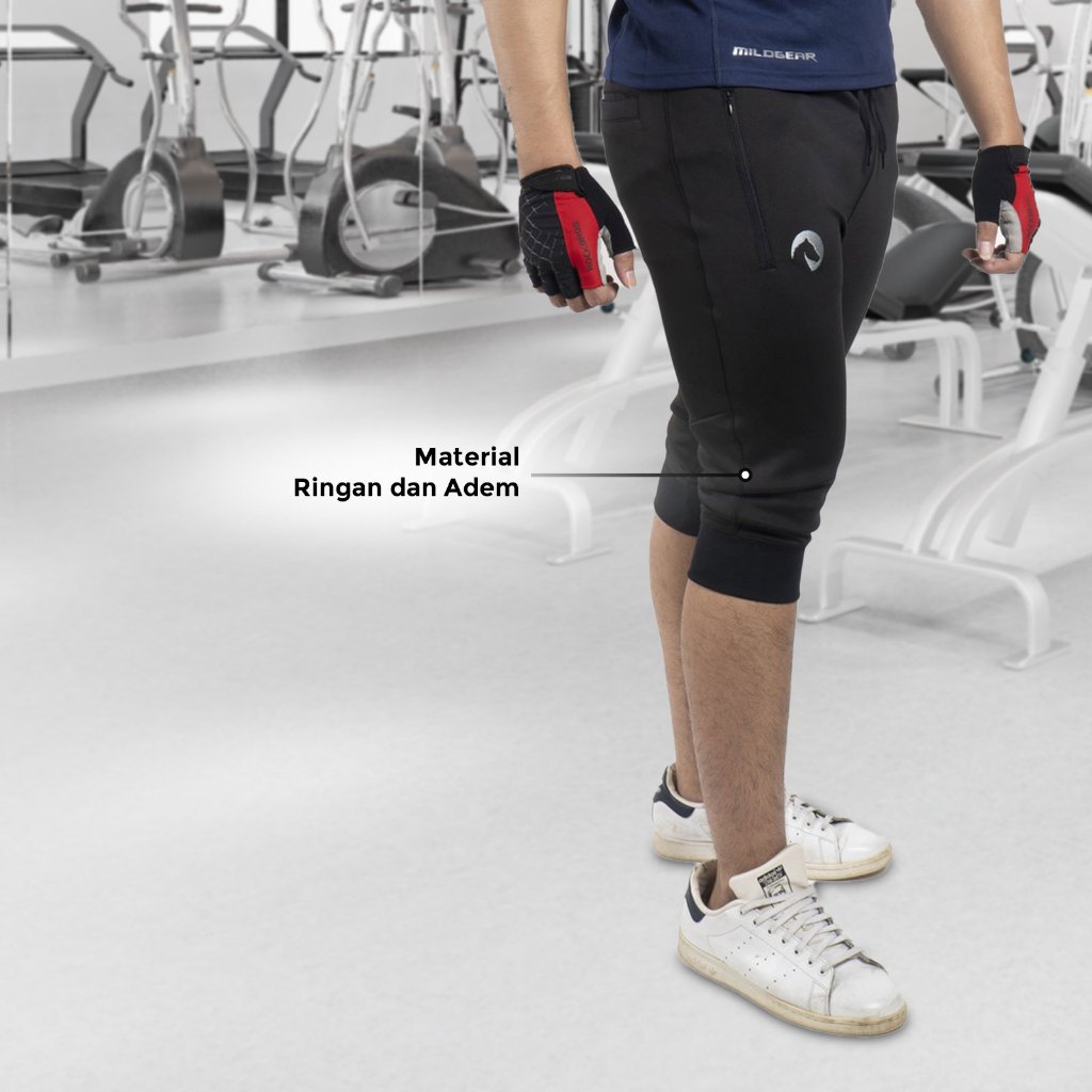 Waldos Sports Apparel Waldos Jogger 3/4 Half Pants Zipper WAL-M 