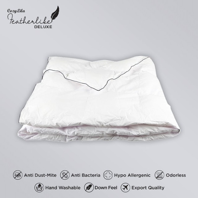 Cozy Lila Selimut Bulu Angsa Featherlike Deluxe 2
