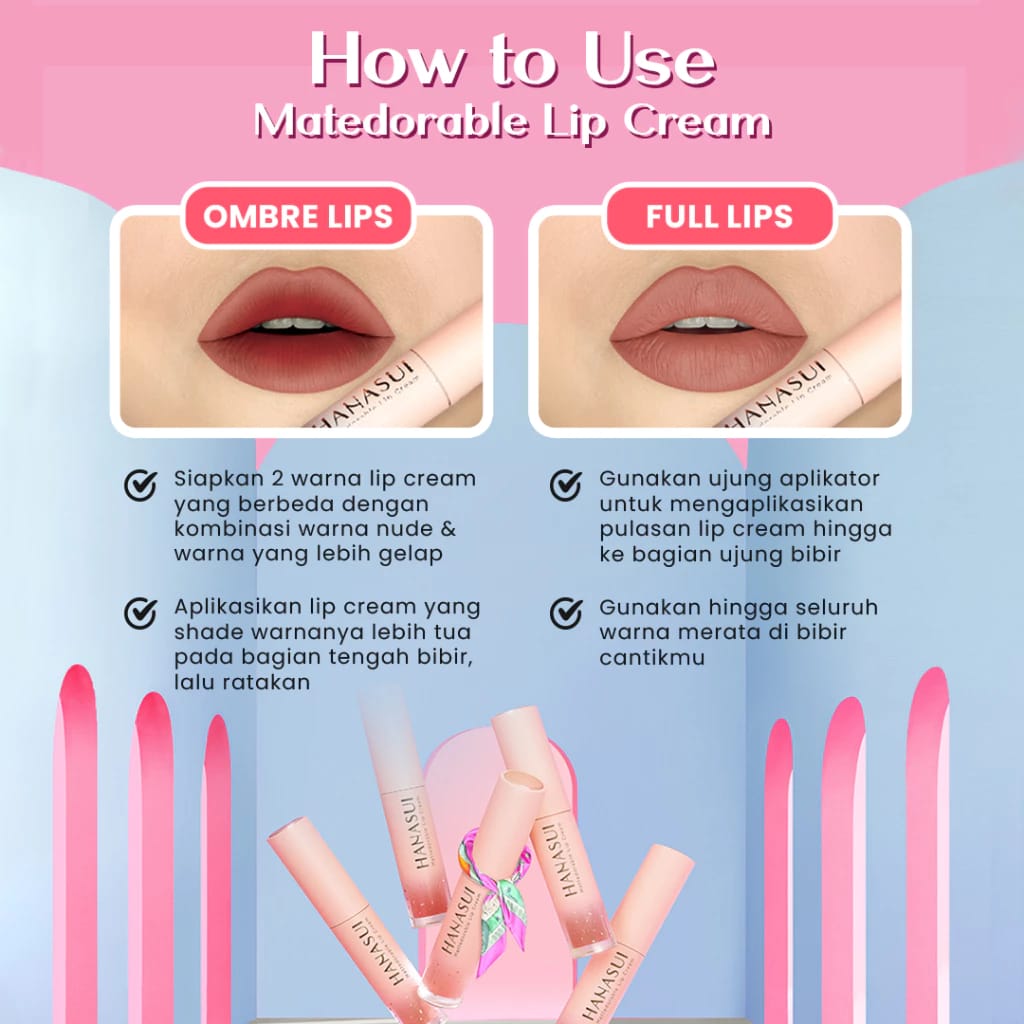 Eka Jaya Internasional Hanasui Mattedorable Lip Cream 06 Ritz