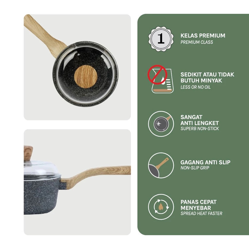 Putra Sejahtera Internasional Debellin Sauce Pan 16 cm