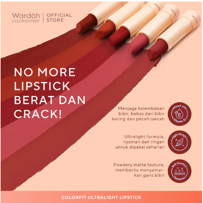 Paragon Technology and Innovation Wardah Colorfit Ultralight Matte Lipstick Korean Limited Edition 10 Stunning Seoul