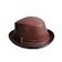 MDL Leather Topi Fedora Laken Kulit Asli 1