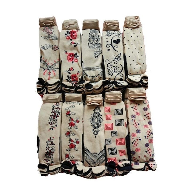 12 Pasang Kaos Kaki Motif Size L 4