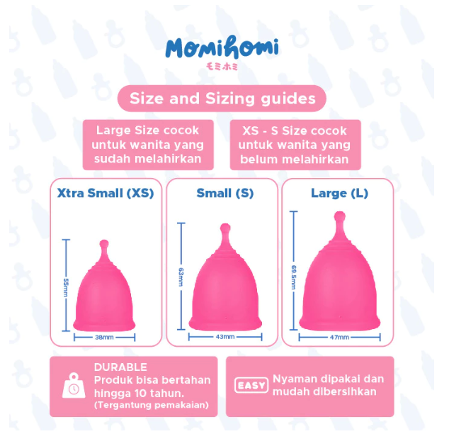 Aimskincare Manufacturing Indonesia Momi Homi Menstrual Cup S03