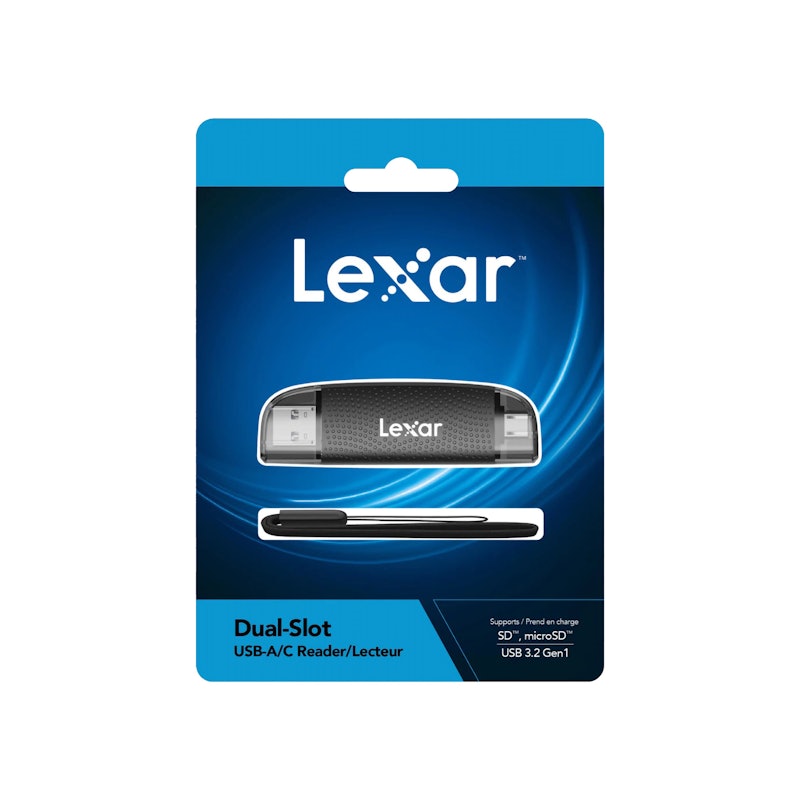 Lexar® Dual-Slot USB-A/C Reader 5
