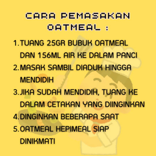 Pangan Nutrisi Sejahtera Hepimeal Oatmeal Rasa Alpukat