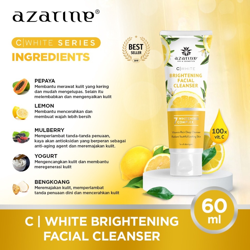 Wahana Kosmetika Indonesia Azarine® C White Brightening Facial Cleanser 