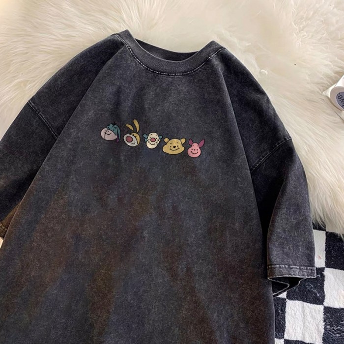 Telaga Kreasi Indonesia Forteid T-Shirt Washed Oversize Tigger And His Hood Friend