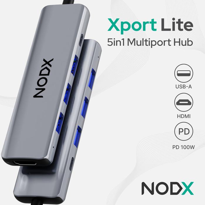  NODX Xport Lite 5 in 1 Multiport Hub