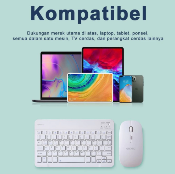 Tunggal Daya Abadi GROTIC Set Keyboard Mouse Bluetooth