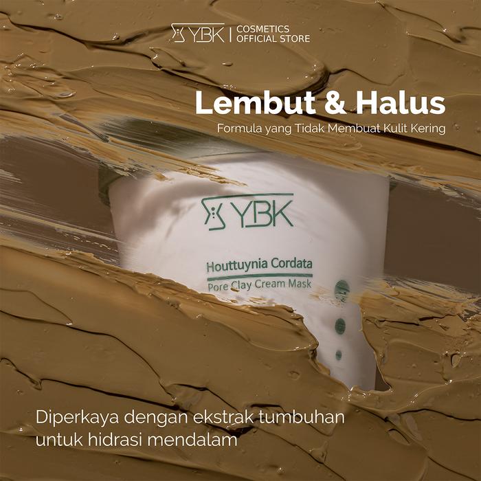 YBK Houttuynia Cordata Pore Clay Cream Mask 4