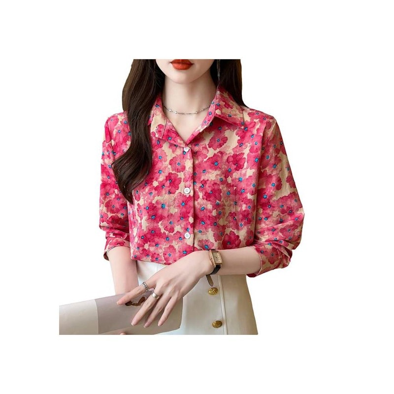 TianShun Flower Shirt Long Sleeves 1