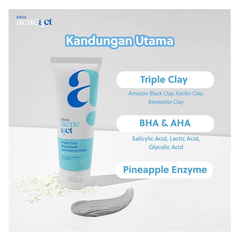 Acneact Triple Clay Blackhead Exfoliating Mask 4