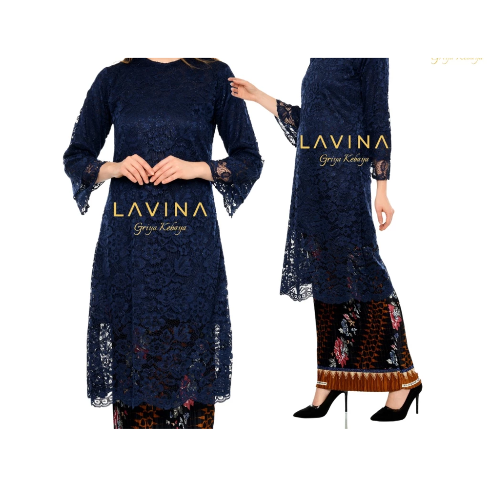  Lavina Tunik Brukat Jumbo Modern