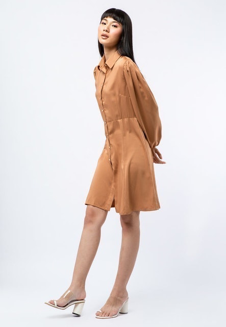 Delamibrands The Executive Long Sleeves Mini Dress