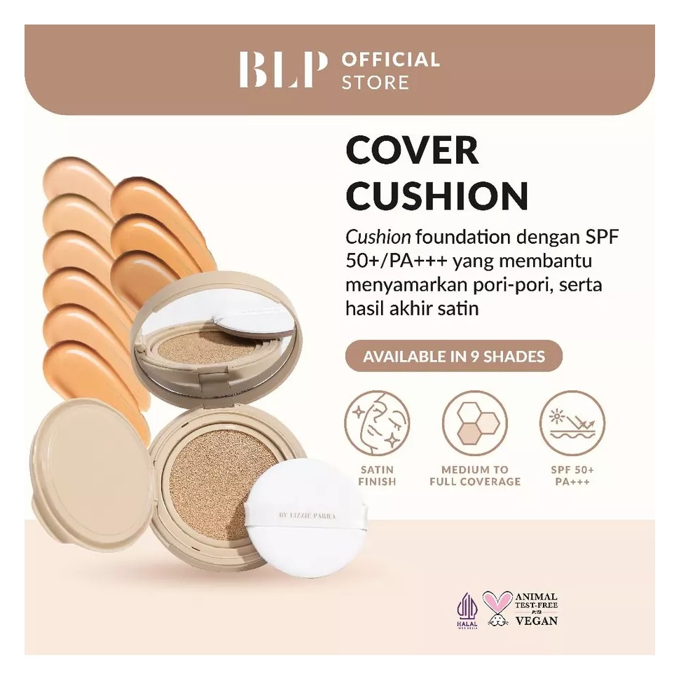 Lizzie Parra Kreasi BLP Beauty Cover Cushion (W35 Warm Medium Sand)