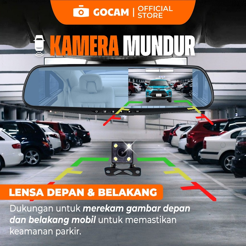 GOCAM 16 Dash Cam 4.3" 5