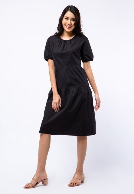 The Executive Ruffle Mini Dress