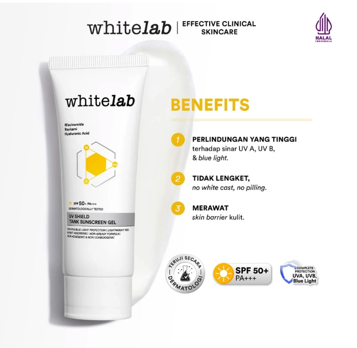 Natura Deca Kosmetika Whitelab Ultra Light Sunscreen Gel SPF 50+ PA+++