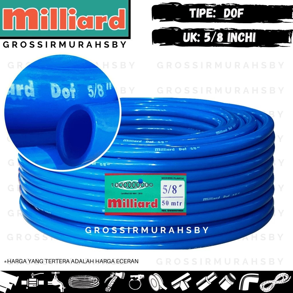Mepoly Industry Milliard Selang Air Dof 5/8 Inci