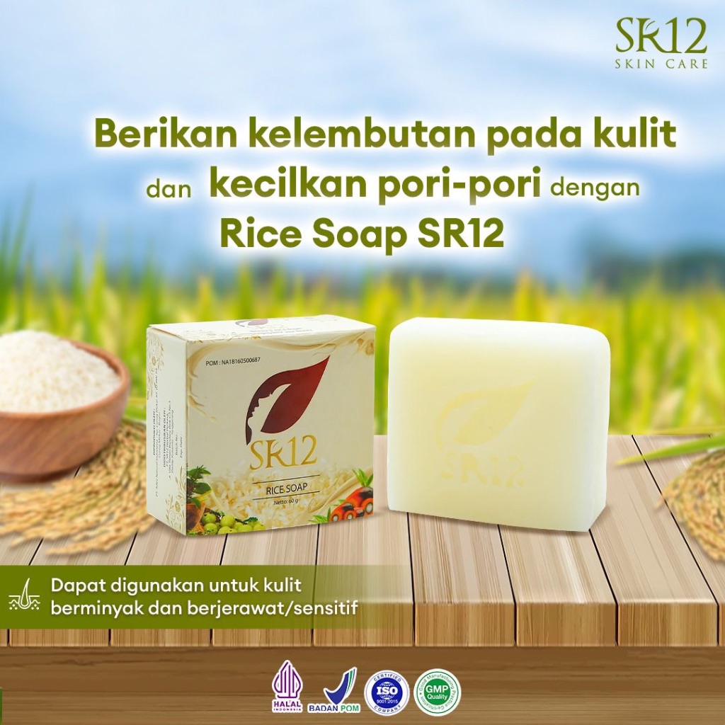 SR12 Herbal Perkasa SR12 Skincare Rice Soap 