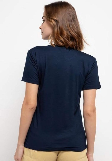 Simple Doest It Navy Kaos Casual Wanita 2