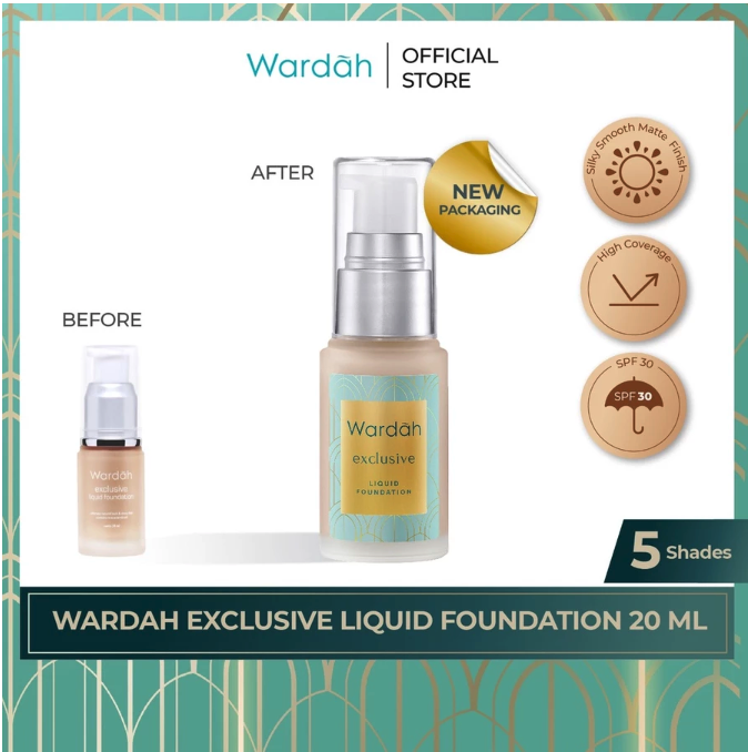 Paragon Technology and Innovation Wardah Exclusive Liquid Foundation 04 Natural