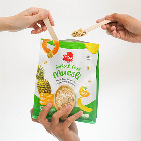 Global Delarya Pratama Oatsy Tropical Fruit Muesli