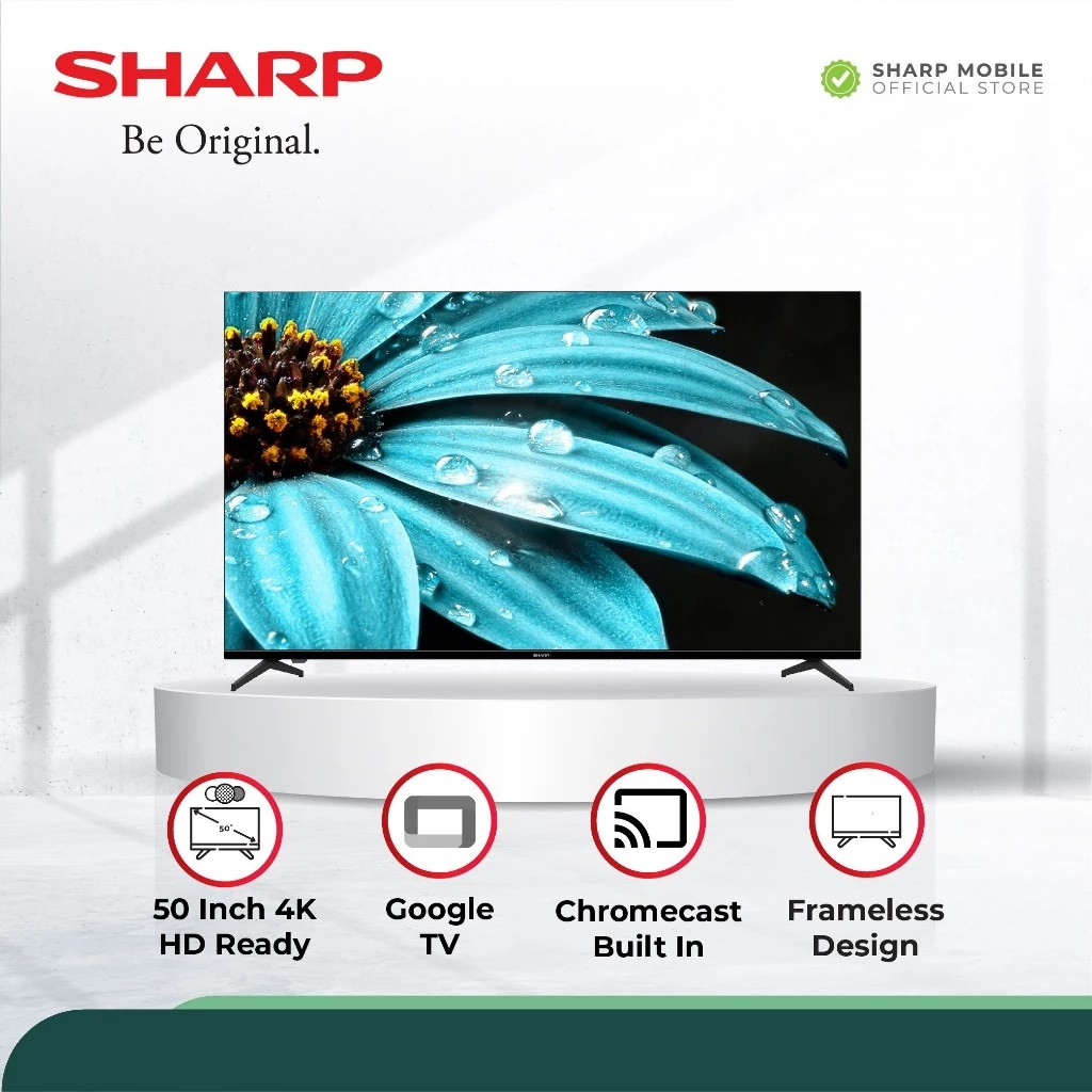 SHARP Electronics SHARP 65 Inch 4K UHD Google TV Frameless  4T-C65FJ1i 
