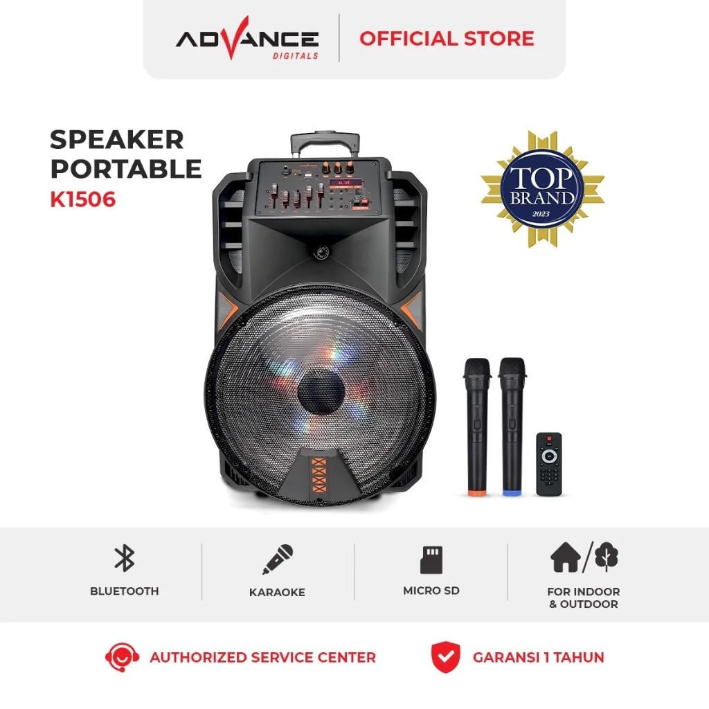 Advance Speaker Bluetooth Portable 15 Inch 4