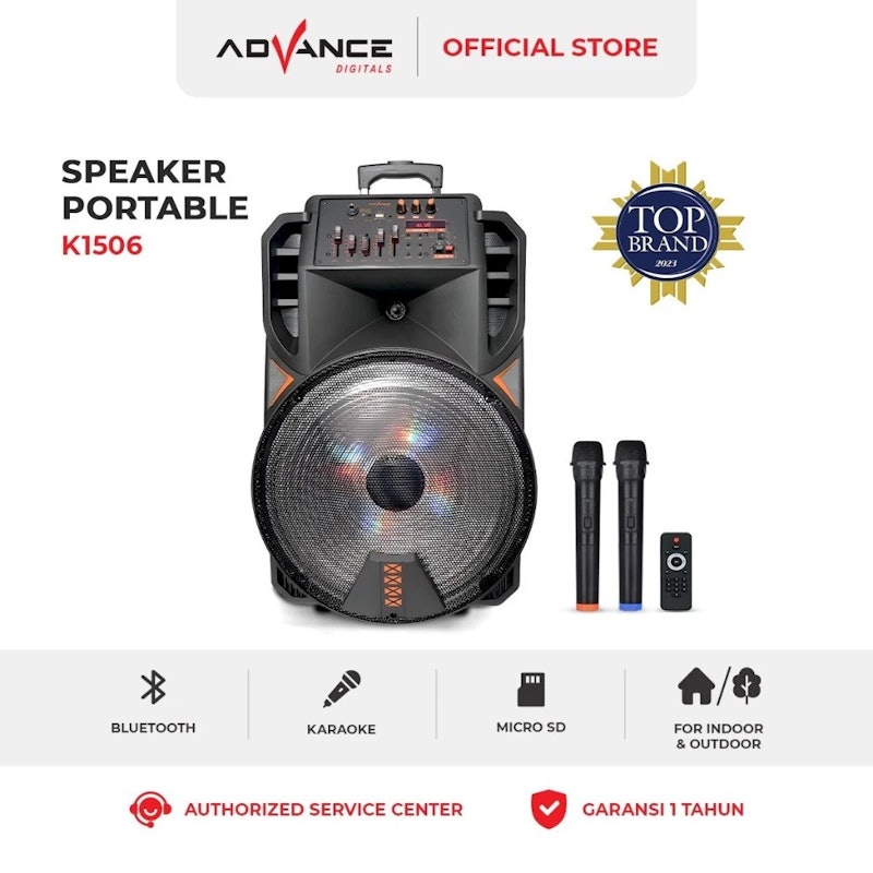Advance Speaker Bluetooth Portable 15 Inch 4