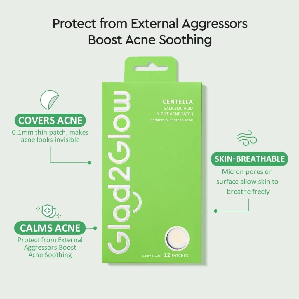  Suntone Wisdom Indonesia Glad2Glow Centella Salicylic Night Acne Patch