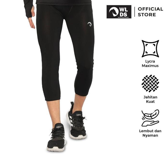 Waldos Sport Apparel WALDOS Celana Legging Pria 3/4 dan 7/8 Maximus Pants